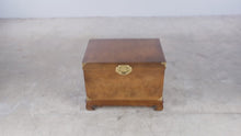 Load and play video in Gallery viewer, Lane Altavista Burl Wood Cedar Chest with Brass Hardware
