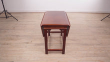 Load and play video in Gallery viewer, Cherry Chippendale Pembroke Side Table
