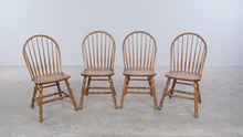 Load and play video in Gallery viewer, Set of 4 Cochrane Solid Oak Windsor Dining Chairs
