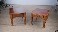 Load and play video in Gallery viewer, Pair of Main Street Side Tables with Center Drawers
