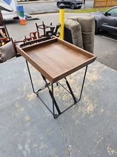 Load image into Gallery viewer, Palecek “Camden” Tea Cart – Wood &amp; Iron Bar Cart

