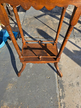 Load image into Gallery viewer, Antique Eastlake Side Table with Lower Shelf – Solid Walnut Accent Table
