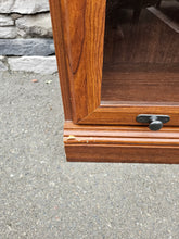 Load image into Gallery viewer, Barrister-Style Bookcase with Glass Doors – Rich Cherry Finish
