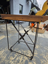 Load image into Gallery viewer, Palecek “Camden” Tea Cart – Wood &amp; Iron Bar Cart
