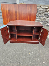 Load image into Gallery viewer, Mahogany-Tone TV Stand / Media Cabinet
