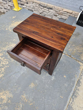 Load image into Gallery viewer, Rustic Nightstand with Lower Cabinet
