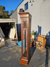 Load image into Gallery viewer, Howard Miller 61st Anniversary Grandfather Clock – Traditional Cherry Wood Longcase Clock
