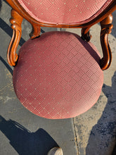 Load image into Gallery viewer, Victorian Parlor Chair with Carved Walnut Frame

