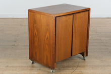 Load image into Gallery viewer, Modern Solid Wood Office Credenza – Rolling Storage Cabinet
