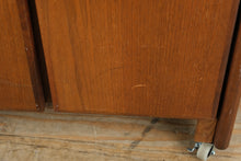 Load image into Gallery viewer, Modern Solid Wood Office Credenza – Rolling Storage Cabinet
