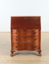 Load image into Gallery viewer, Charleston Serpentine Front Secretary Desk – Mahogany
