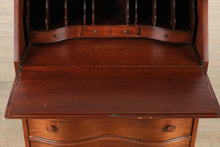 Load image into Gallery viewer, Charleston Serpentine Front Secretary Desk – Mahogany
