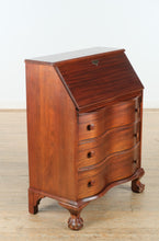 Load image into Gallery viewer, Charleston Serpentine Front Secretary Desk – Mahogany
