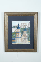 Load image into Gallery viewer, Salzburg Cathedral Watercolor Signed by Artist
