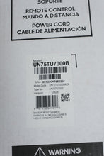 Load image into Gallery viewer, Samsung TU7000 75 Inch Crystal UHD 4K Smart TV UN75TU7000BXZA
