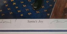 Load image into Gallery viewer, William Mangum Signed &quot;Santa’s Joy&quot; Framed Holiday Print
