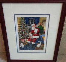 Load image into Gallery viewer, William Mangum Signed &quot;Santa’s Joy&quot; Framed Holiday Print
