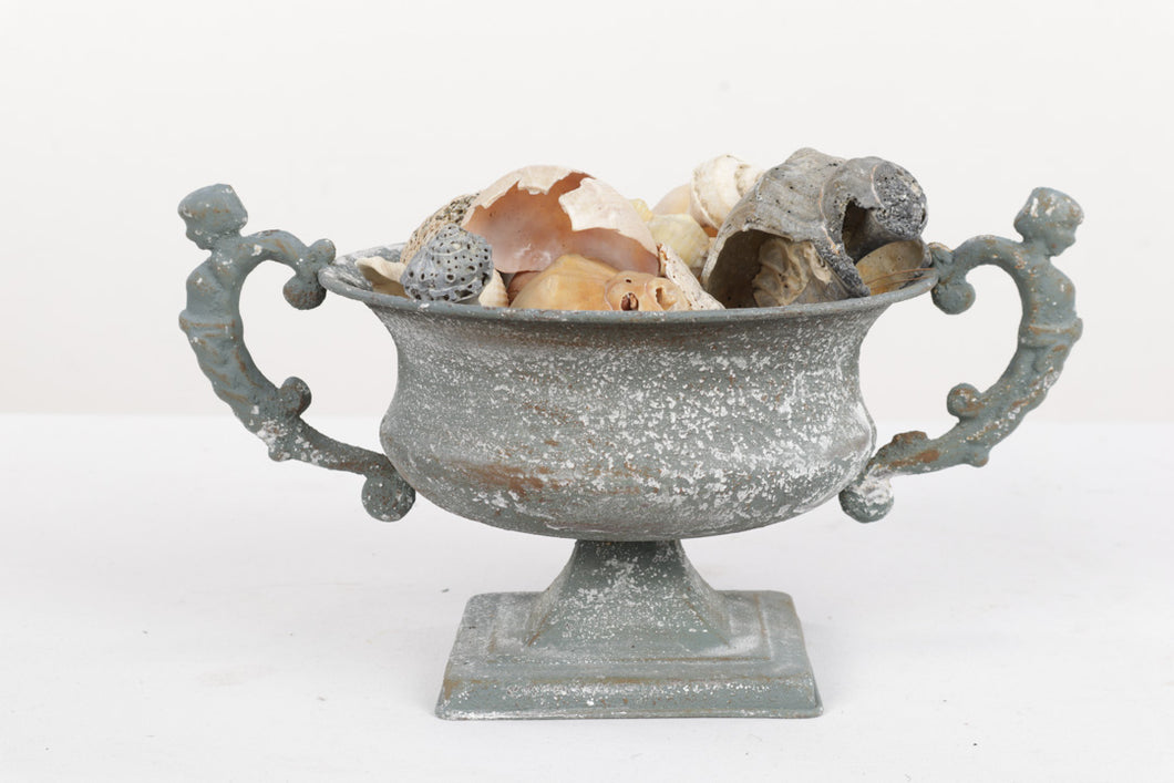 Bowl on Stand with Seashells