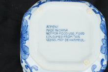 Load image into Gallery viewer, Bombay Blue &amp; White Porcelain Planter Cachepot Floral Motif Decorative Vessel 5"
