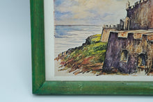 Load image into Gallery viewer, Vintage Watercolor Print of El Morro by A. Gruber – 8&quot; x 6&quot;
