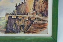 Load image into Gallery viewer, Vintage Watercolor Print of El Morro by A. Gruber – 8&quot; x 6&quot;
