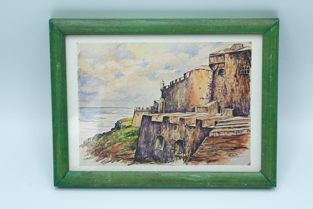 Vintage Watercolor Print of El Morro by A. Gruber – 8