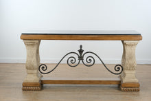 Load image into Gallery viewer, Spanish Colonial Style Console Table with Stone Top – 72”

