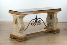 Load image into Gallery viewer, Spanish Colonial Style Console Table with Stone Top – 72”
