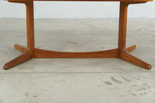 Load image into Gallery viewer, Vintage Solid Teak Mid Century Modern Dining Table and 6 Chair Set with 2 Leaves - Online Only
