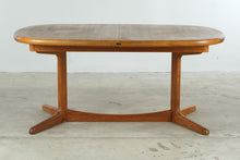 Load image into Gallery viewer, Vintage Solid Teak Mid Century Modern Dining Table and 6 Chair Set with 2 Leaves - Online Only
