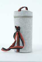 Load image into Gallery viewer, Vintage-Style Purple Insulated Stainless Steel Lunch Container with Carrying Case – 3-Tier Stackable Food Jar
