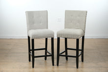 Load image into Gallery viewer, Pair of Modern Tufted Barstools
