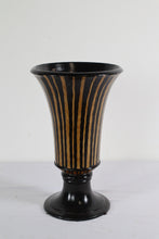 Load image into Gallery viewer, Black and Gold Lidded Urn
