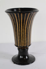 Load image into Gallery viewer, Black and Gold Lidded Urn
