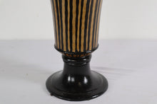 Load image into Gallery viewer, Black and Gold Lidded Urn
