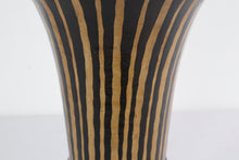 Load image into Gallery viewer, Black and Gold Lidded Urn
