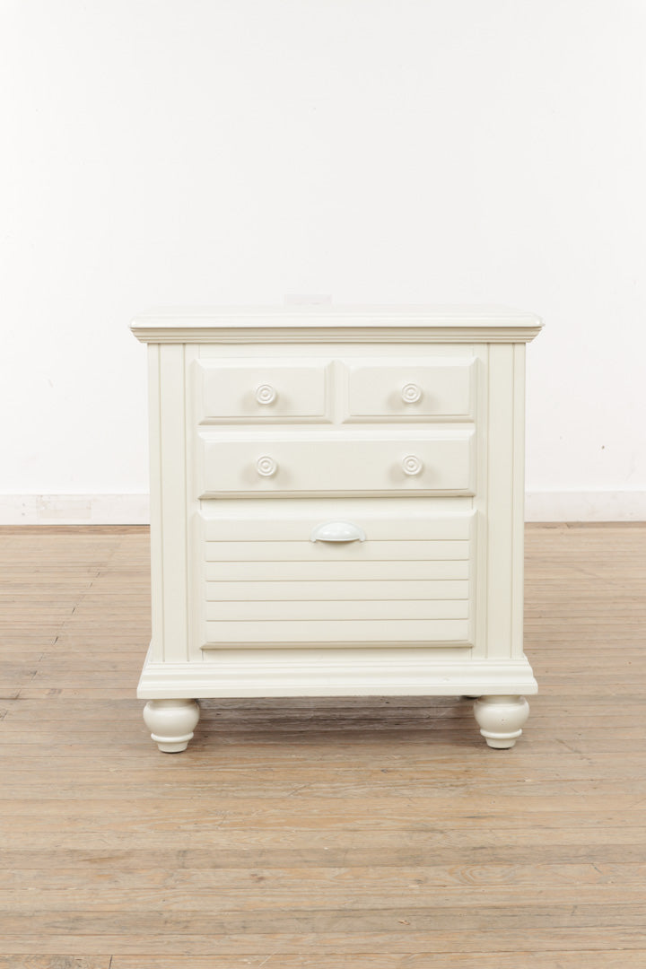 White Charleston Nightstand - American Signature