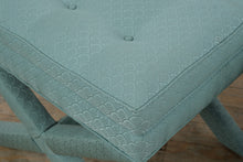 Load image into Gallery viewer, Mid-Century Inspired Transitional Upholstered X-Base Benches – Pair
