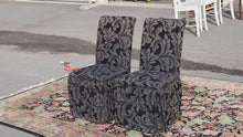 Load and play video in Gallery viewer, Pair of Black Parson Chairs
