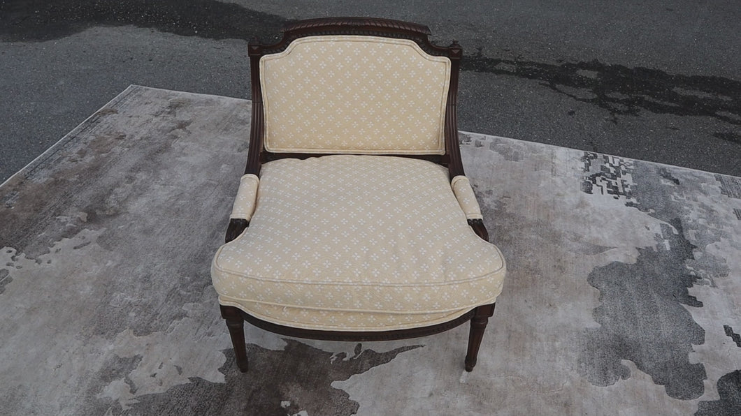 Stowe Bergère Chair - New Upholstery and Interesting Lineage