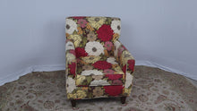 Load and play video in Gallery viewer, Lovely Floral Arm Chair
