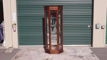 Load and play video in Gallery viewer, Cherry Corner Curio Cabinet by American of Martinsville
