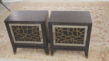 Load and play video in Gallery viewer, Ryker Charcoal Cabinet Side Tables - Magnussen - Showroom Samples
