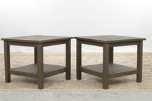Load image into Gallery viewer, Pair of Modern Gray Mission Style Side Tables by Broyhill
