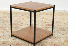 Load image into Gallery viewer, Cubed Side Table with Metal Frame
