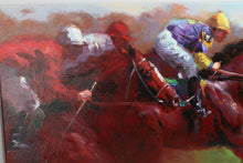 Load image into Gallery viewer, Horse Racing Canvas Print Art
