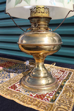 Load image into Gallery viewer, Brass Oil Converted to Electric Lamp
