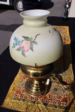 Load image into Gallery viewer, Brass Oil Converted to Electric Lamp
