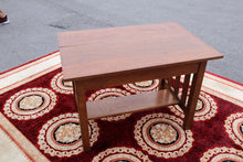 Load image into Gallery viewer, Antique Mission Style Library Table with Drawer
