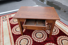 Load image into Gallery viewer, Antique Mission Style Library Table with Drawer
